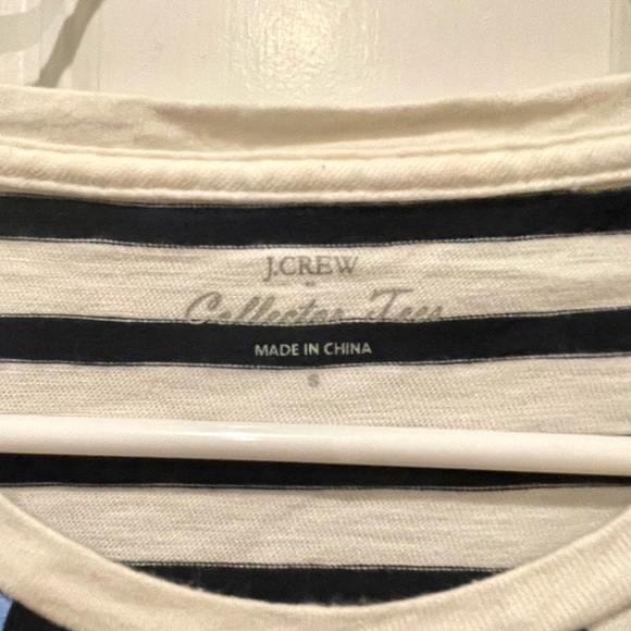 J. Crew Collections Striped Flower Tee - Picture 4 of 6